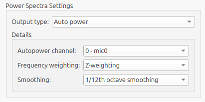 Overview of the auto power settings