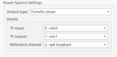 Overview of the transfer phase settings